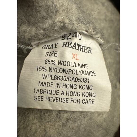 Vintage 90's Woolrich crewneck three silver button closing  gray size medium - Picture 12 of 12